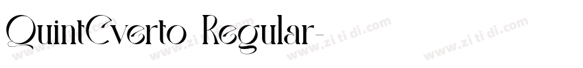 QuintCverto Regular字体转换